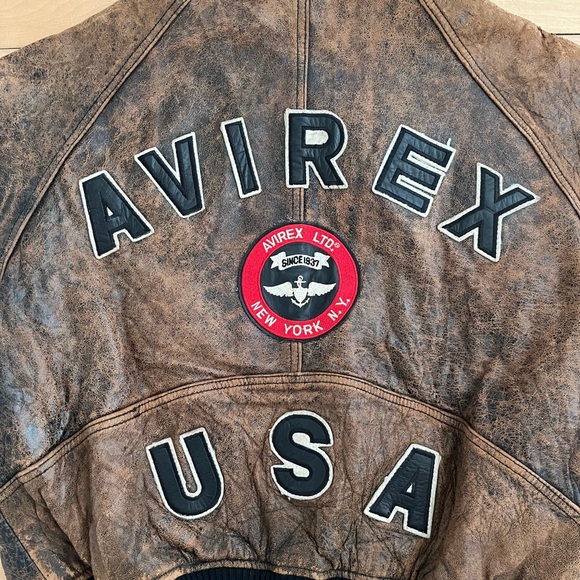 Avirex Normandy 1942-43 Leather Flight Bomber - Picture 10 of 10